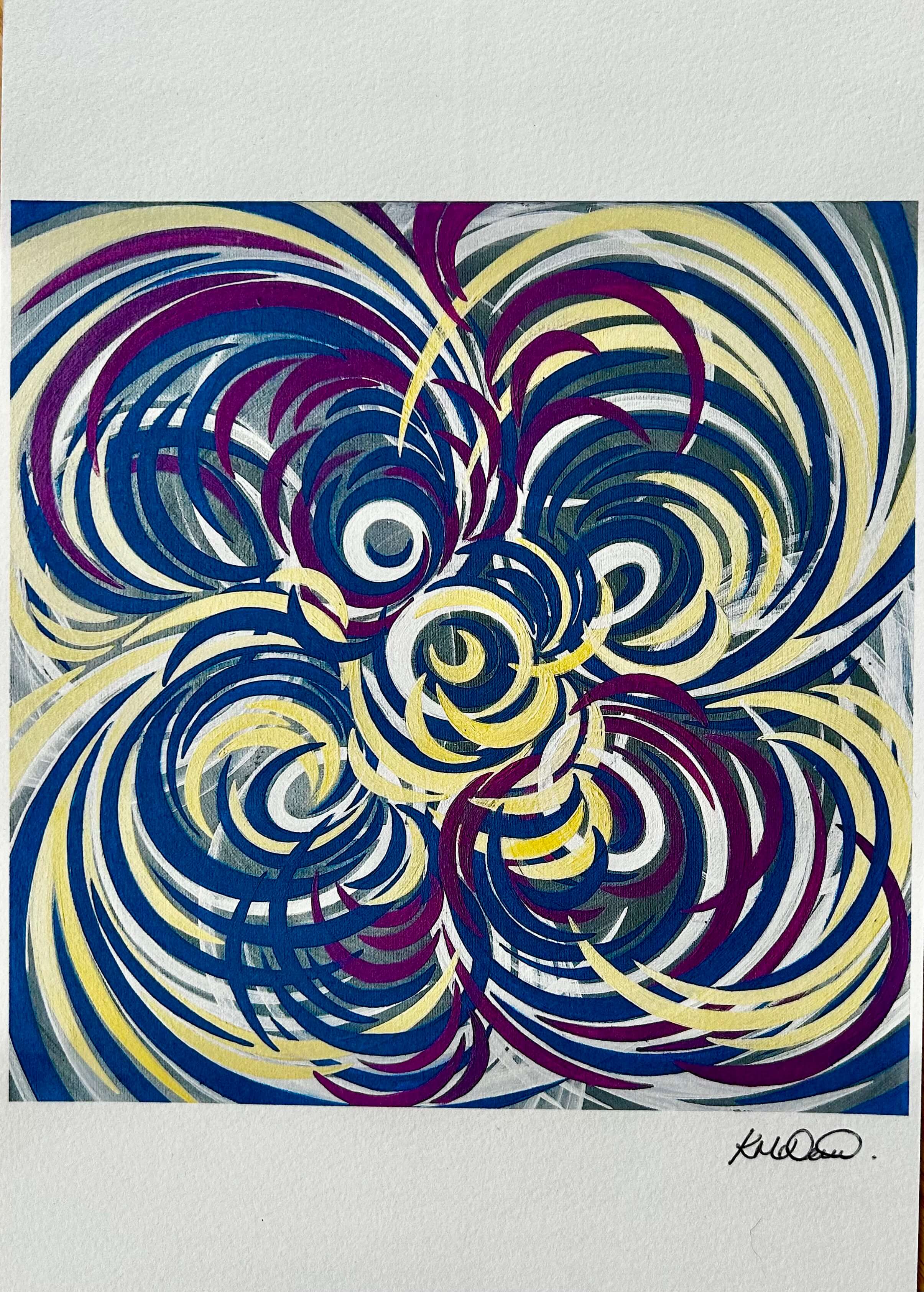 Signed Colourful prints.
