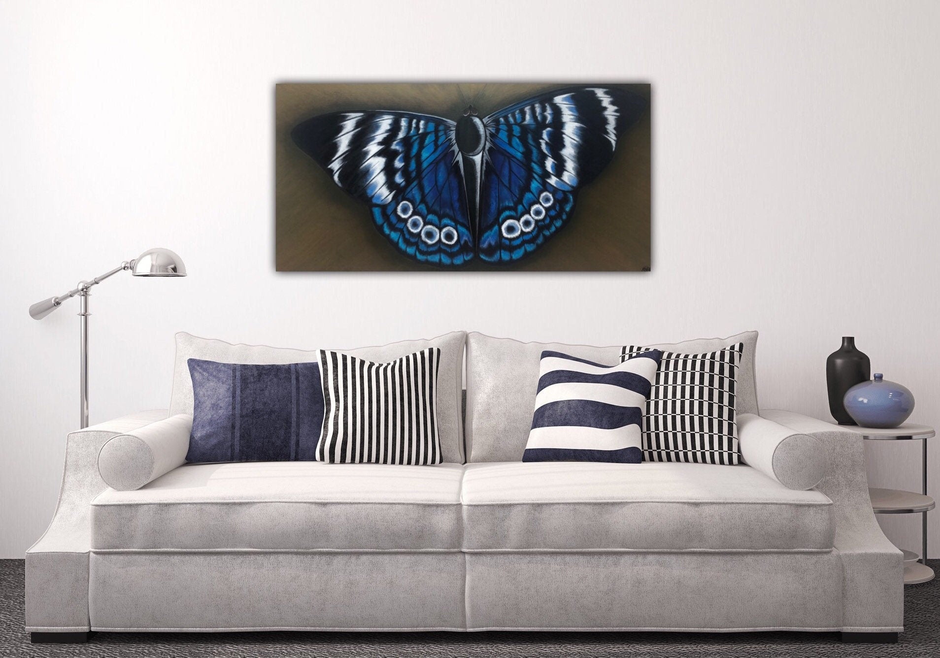 Large canvas butterfly wall art decor uk