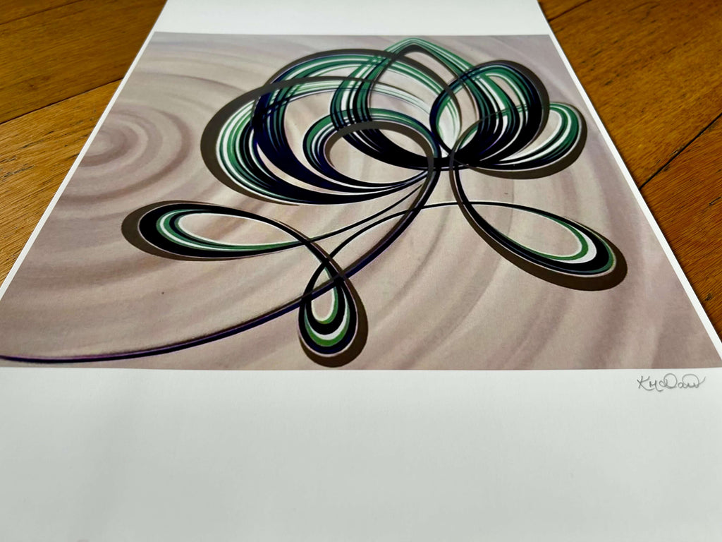 Simplistic flower print available in print sizes A4 and A3.