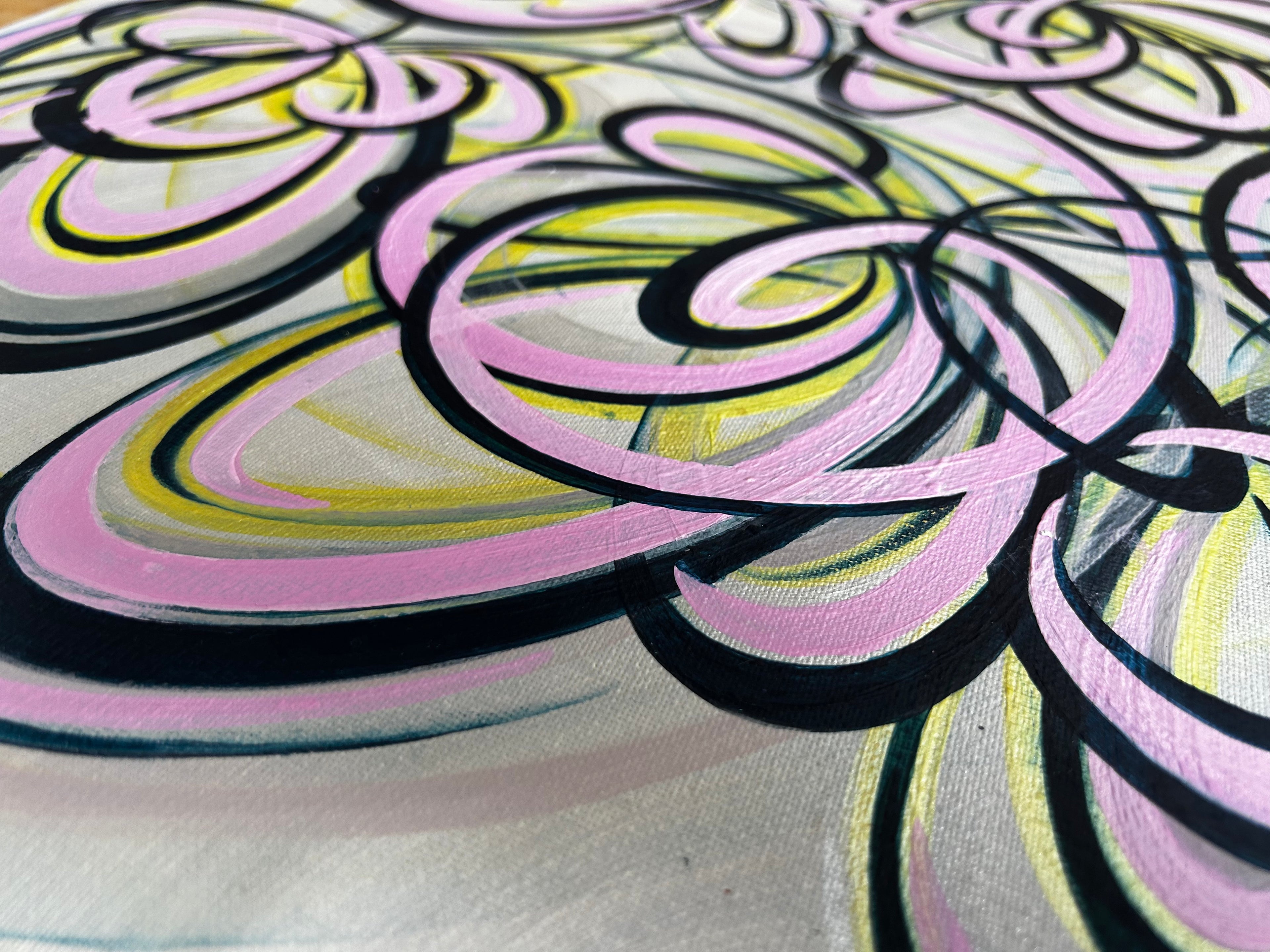 Original contemporary flower painting uk