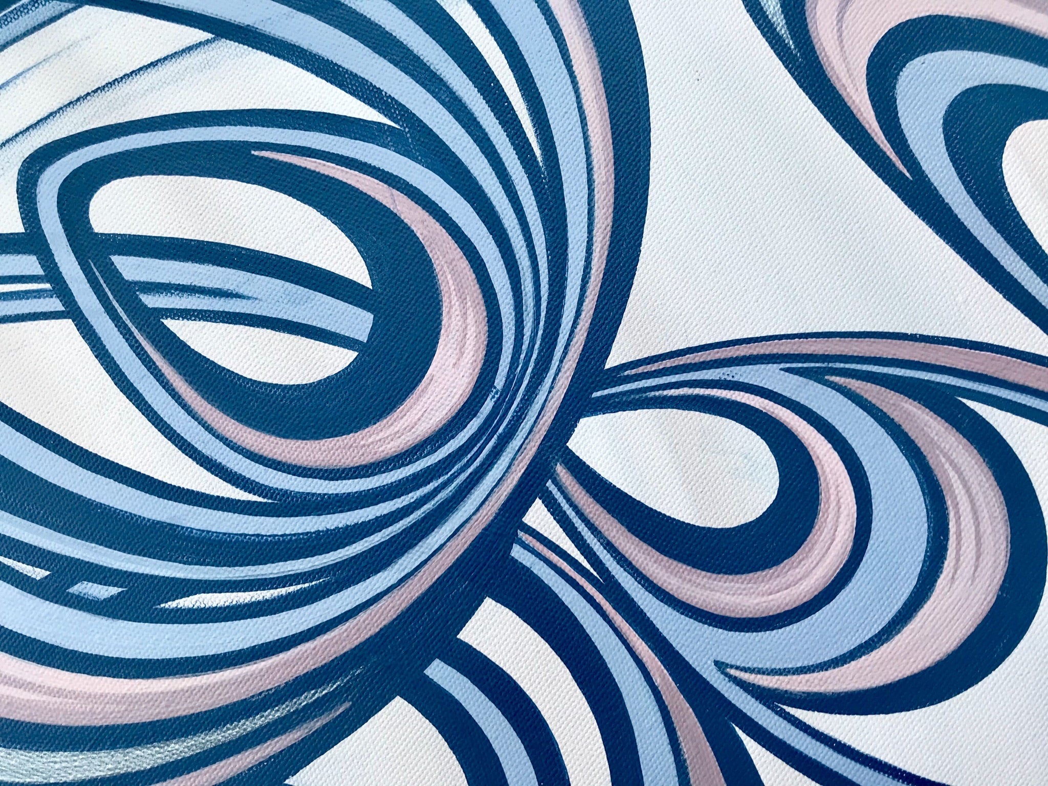 Rhythmic Bloom - Original abstract painting