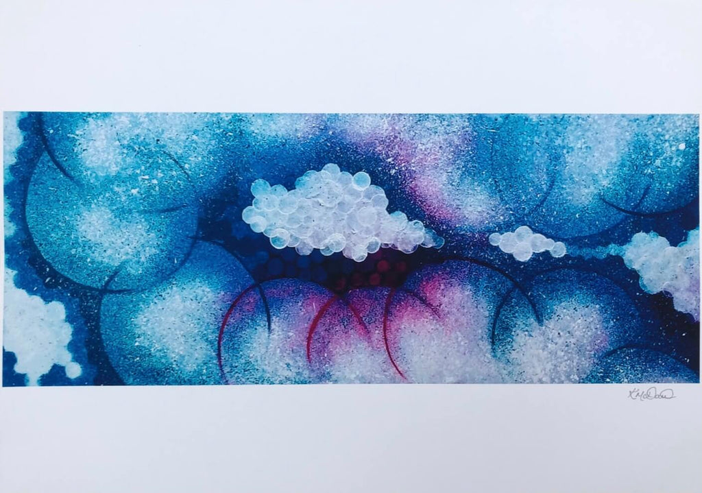 Contemporary wall art print signed by the artist.