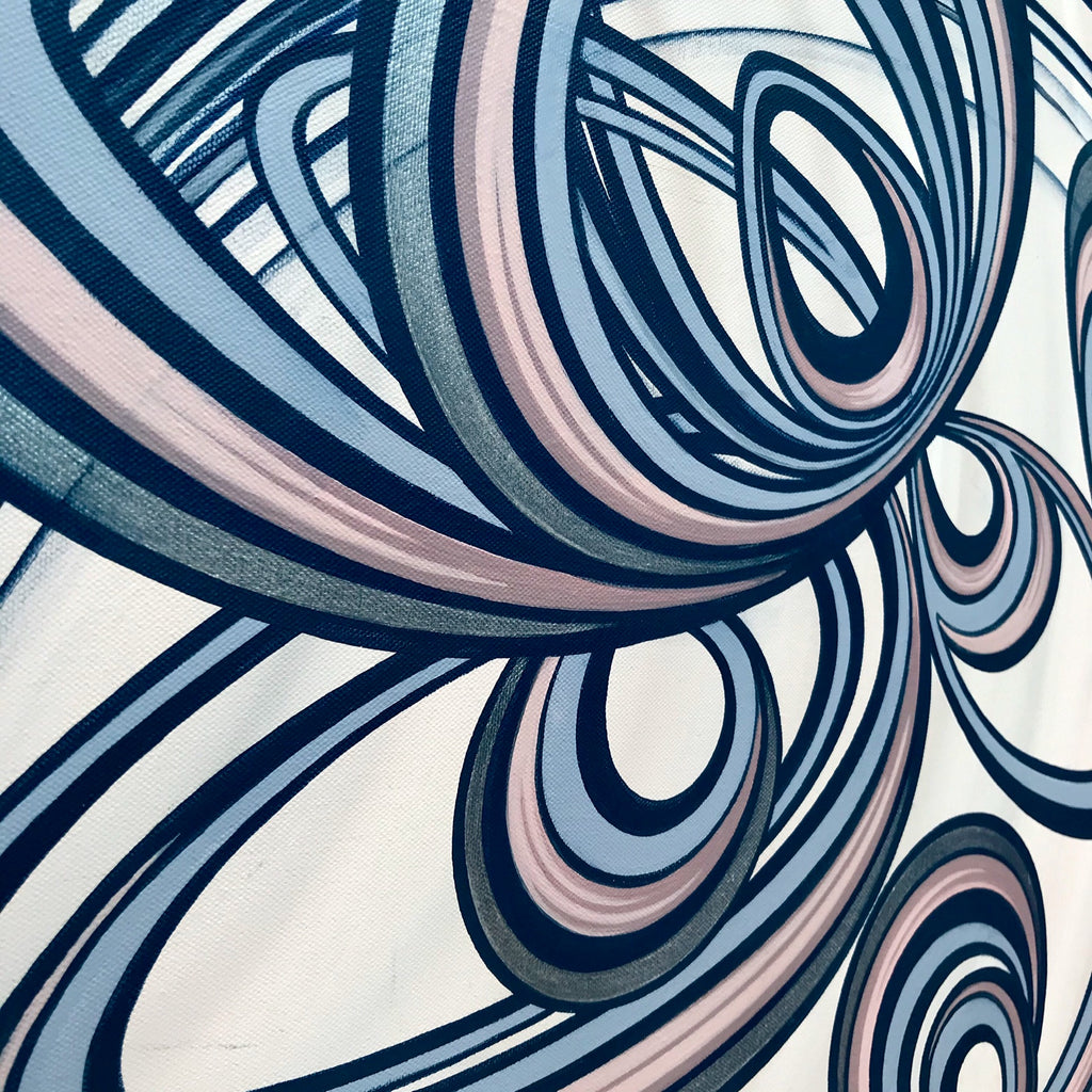 Rhythmic Bloom - Original abstract painting