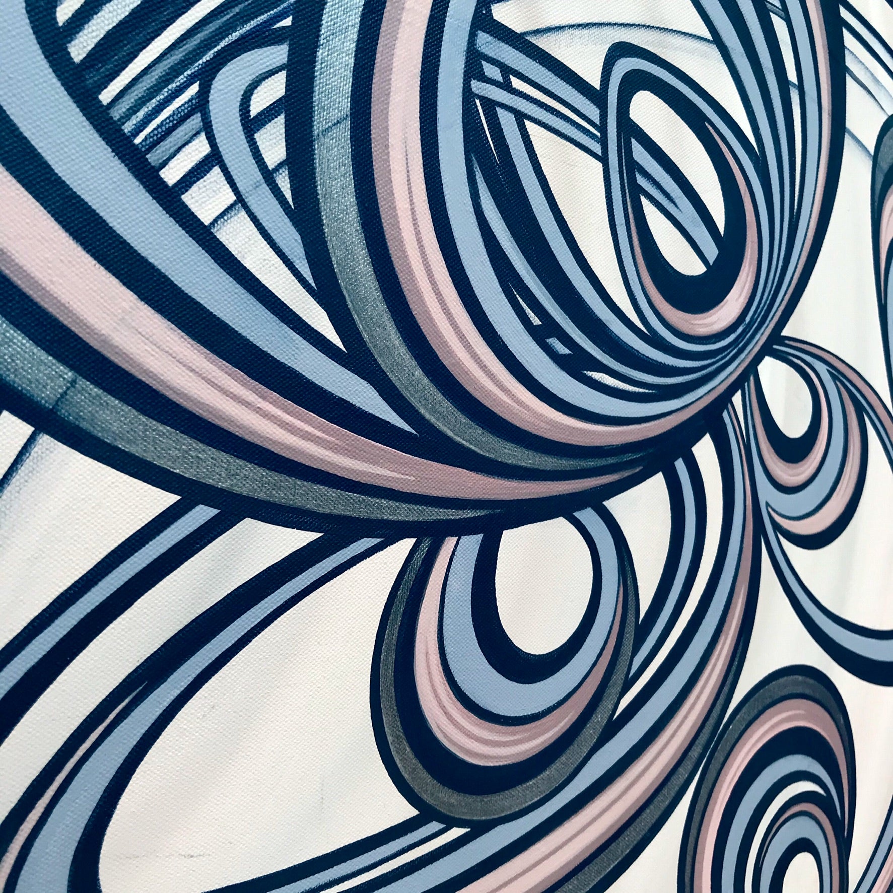 Rhythmic Bloom - Original abstract painting