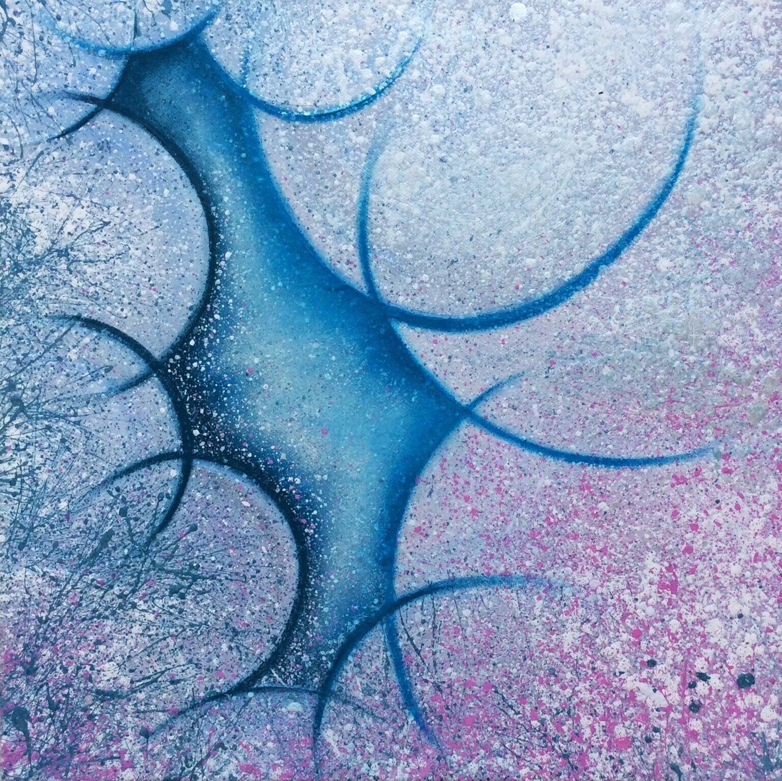 Textured painting on canvas