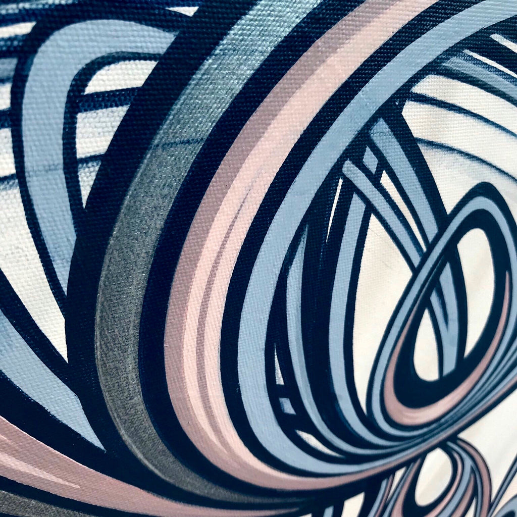 Rhythmic Bloom - Original abstract painting