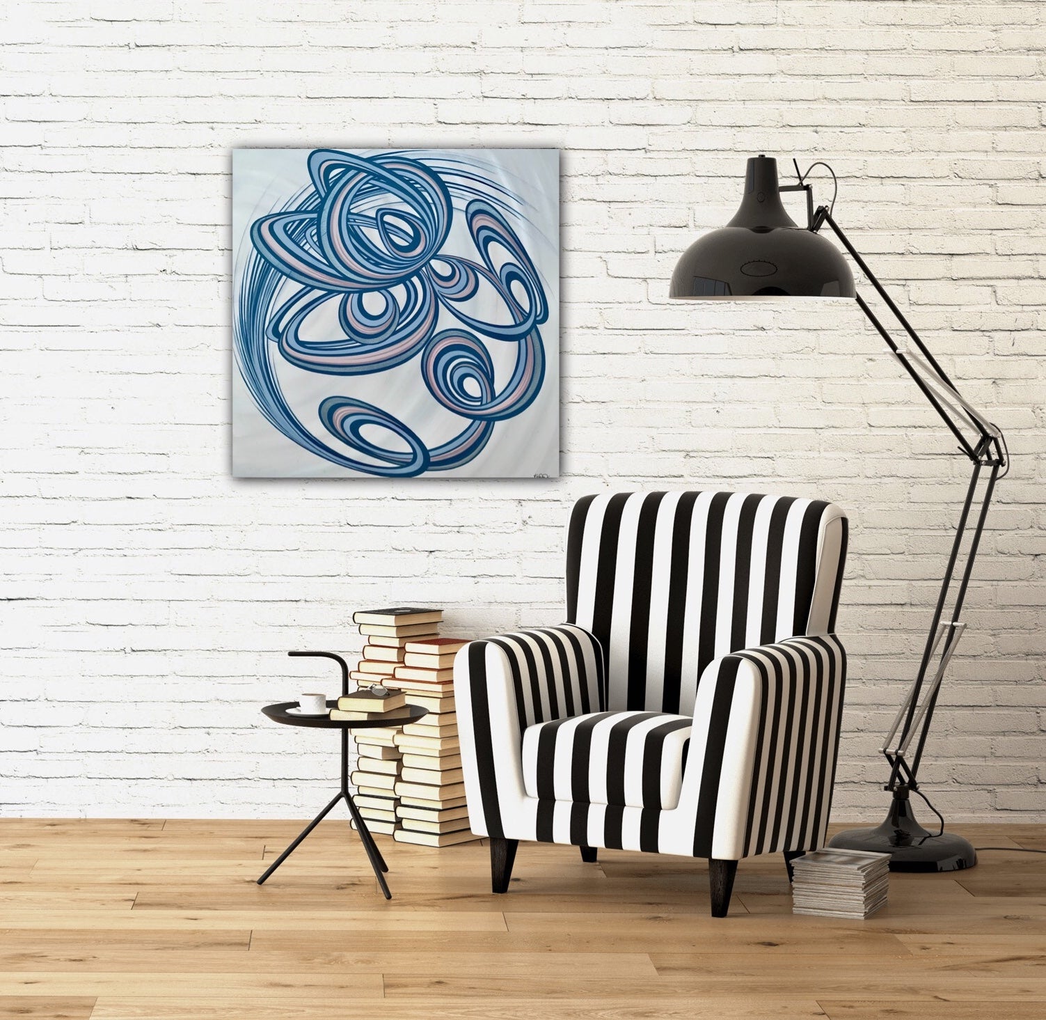 Rhythmic Bloom - Original abstract painting