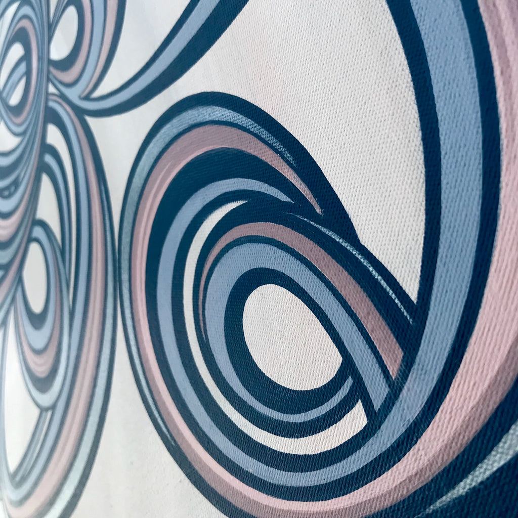 Rhythmic Bloom - Original abstract painting