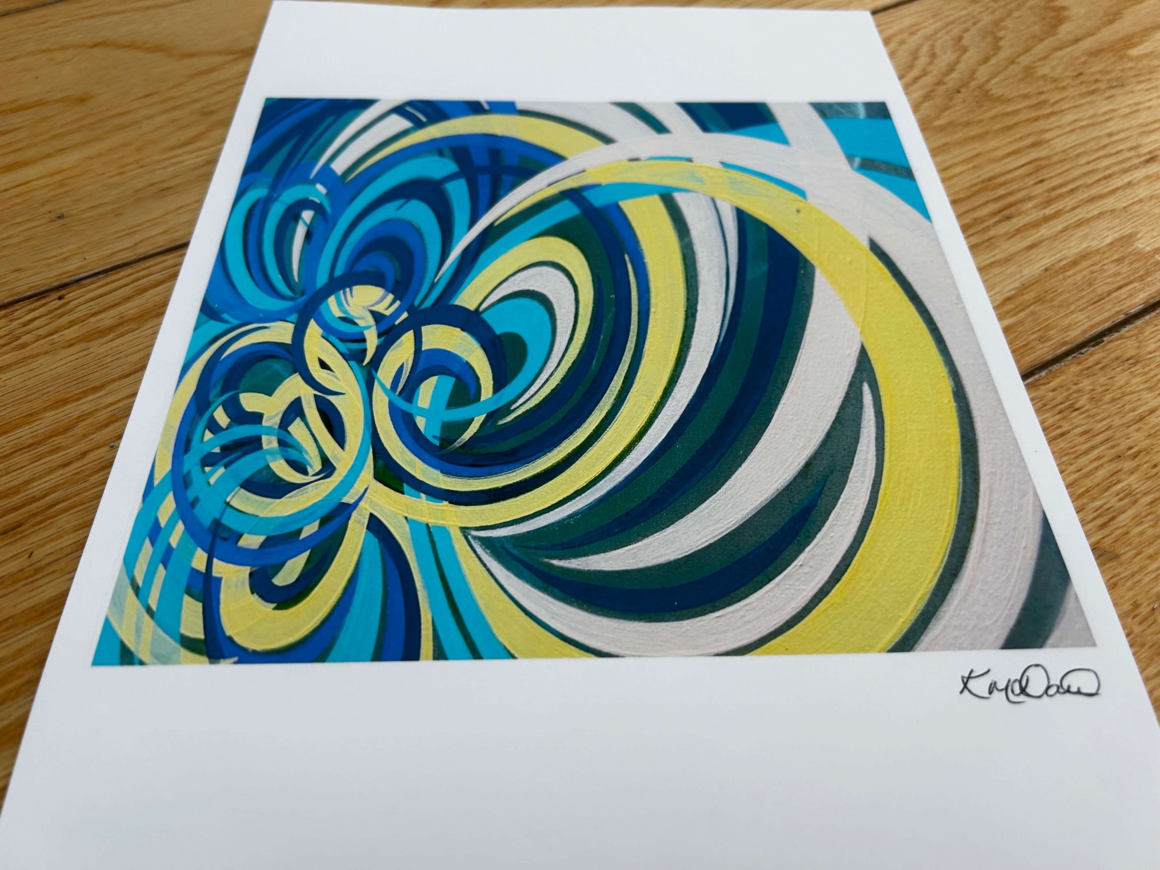 Contemporary art print.