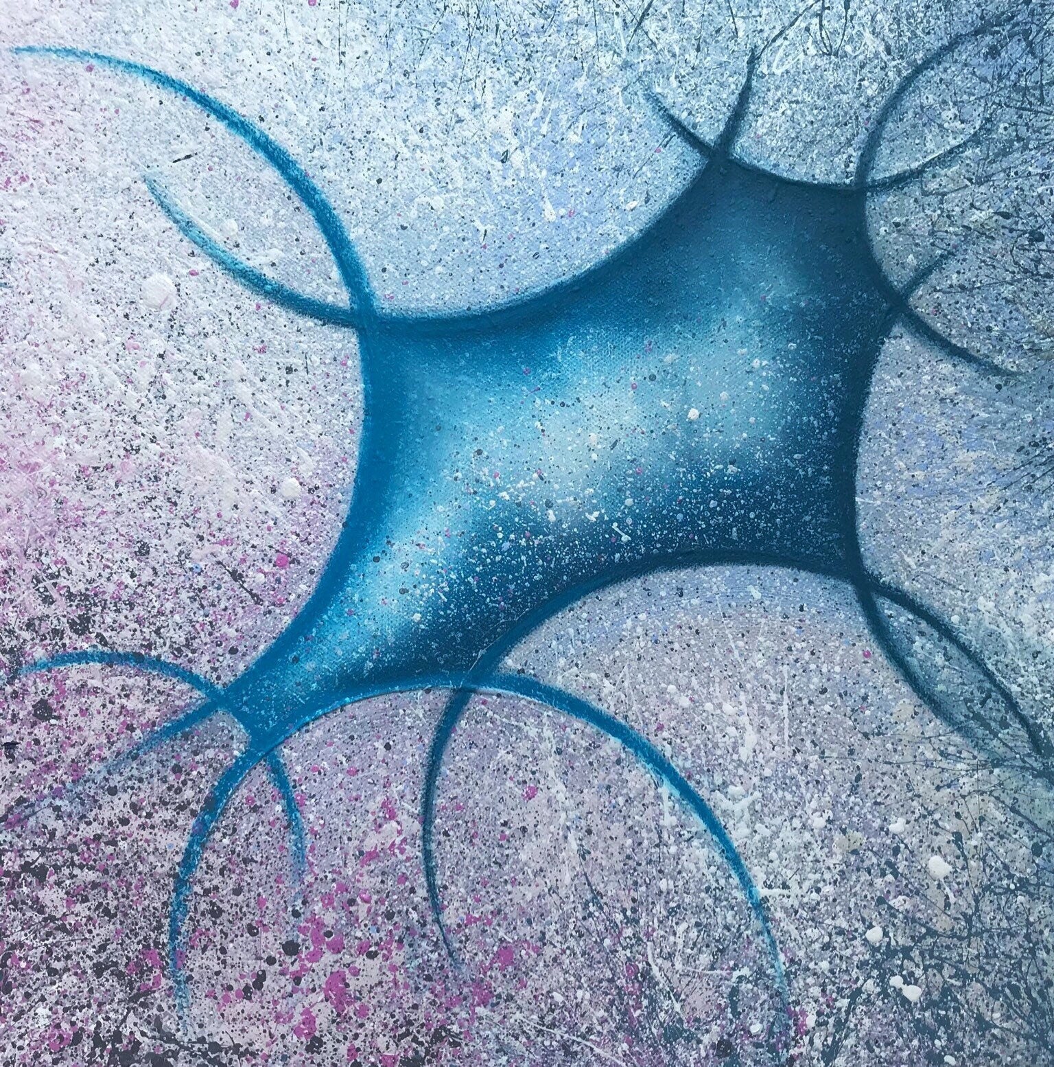 Textured piece of art.