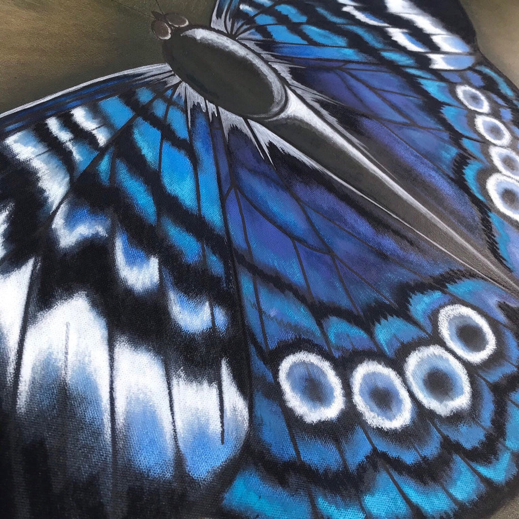 Large original butterfly wall art decor.