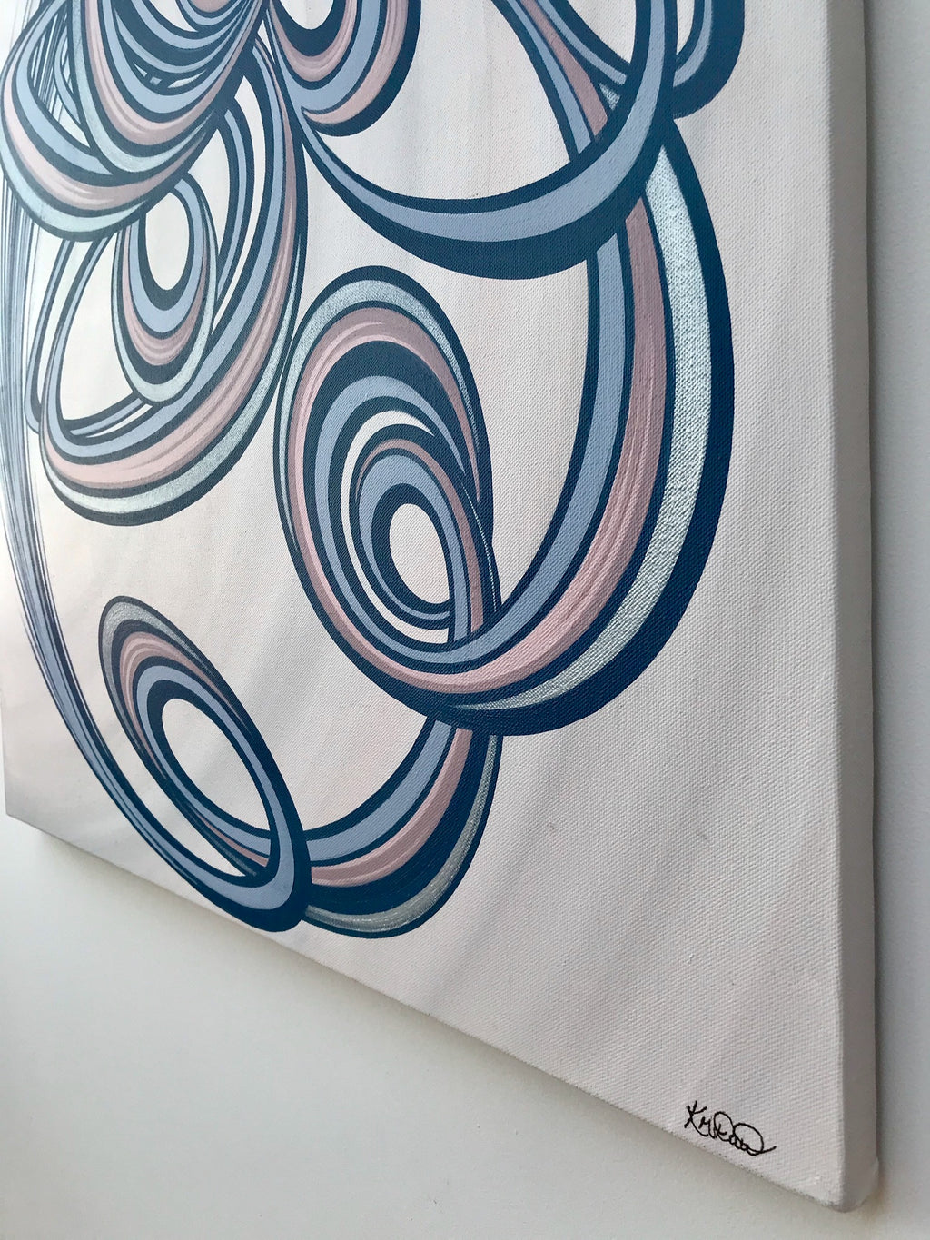 Rhythmic Bloom - Original abstract painting