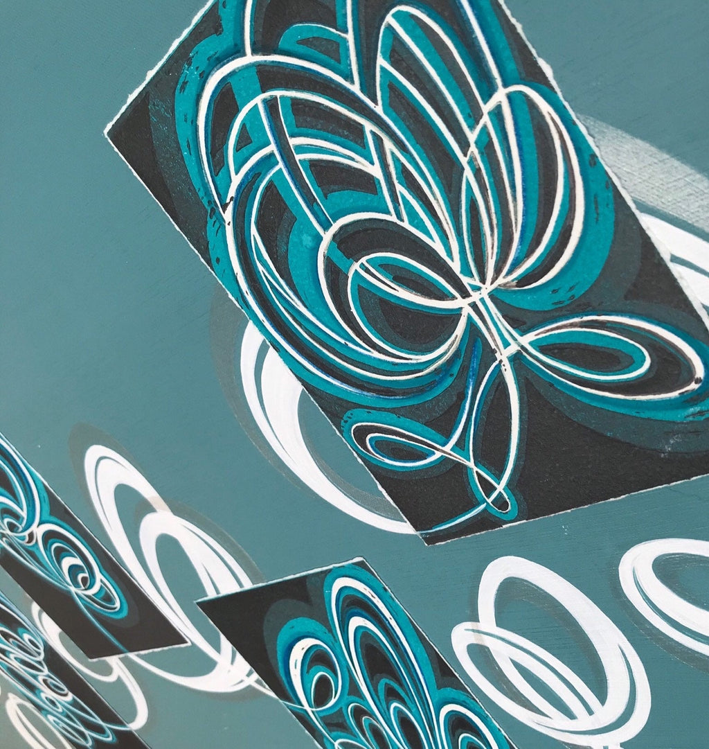 Large original canvas wall art.
