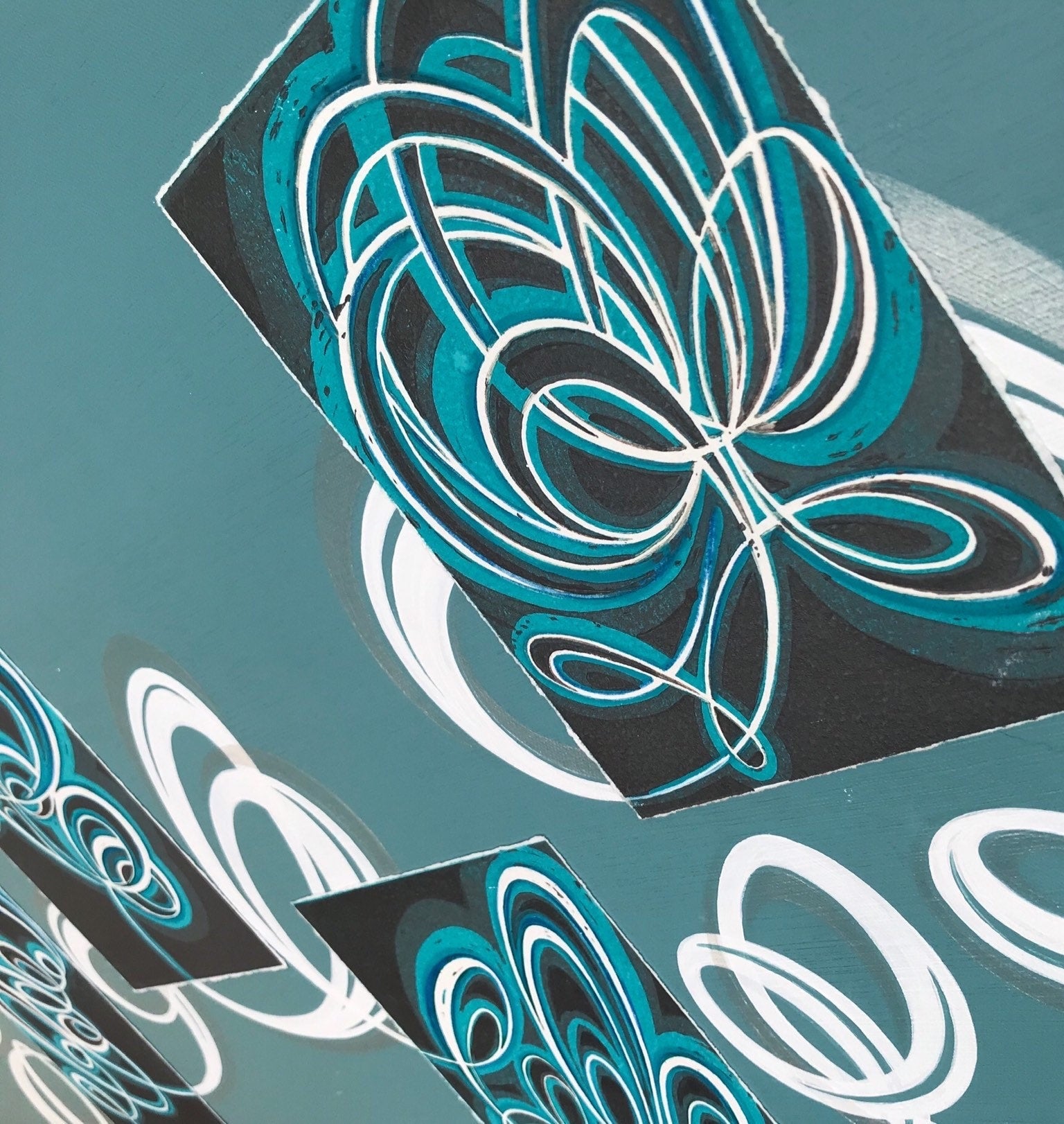Large original canvas wall art.