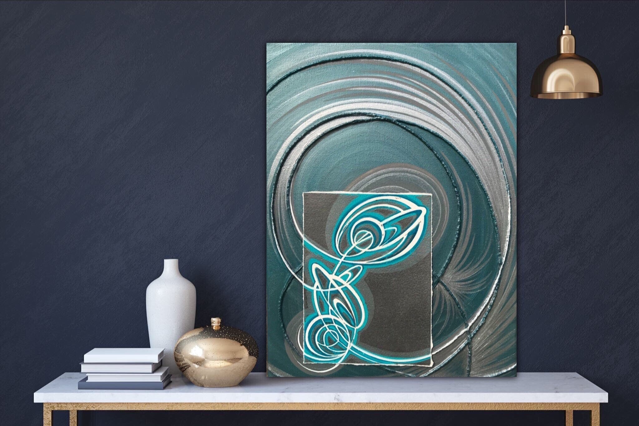 Unique Textured  mixed media abstract artworks.