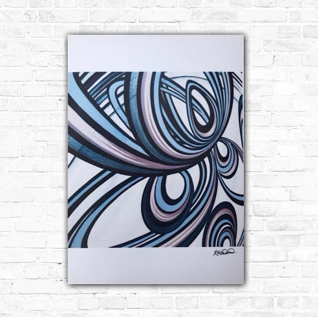 abstract artwork. Contemporary wall decor.