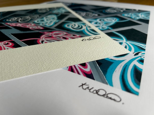 Unique colourful art prints by British artist.