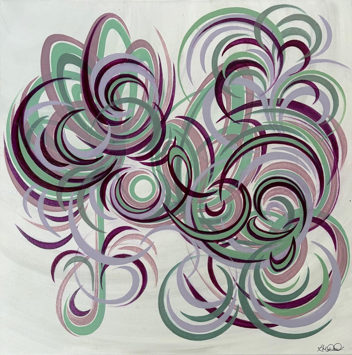 Modern Flower Wall Art - Abstract Bloom 4