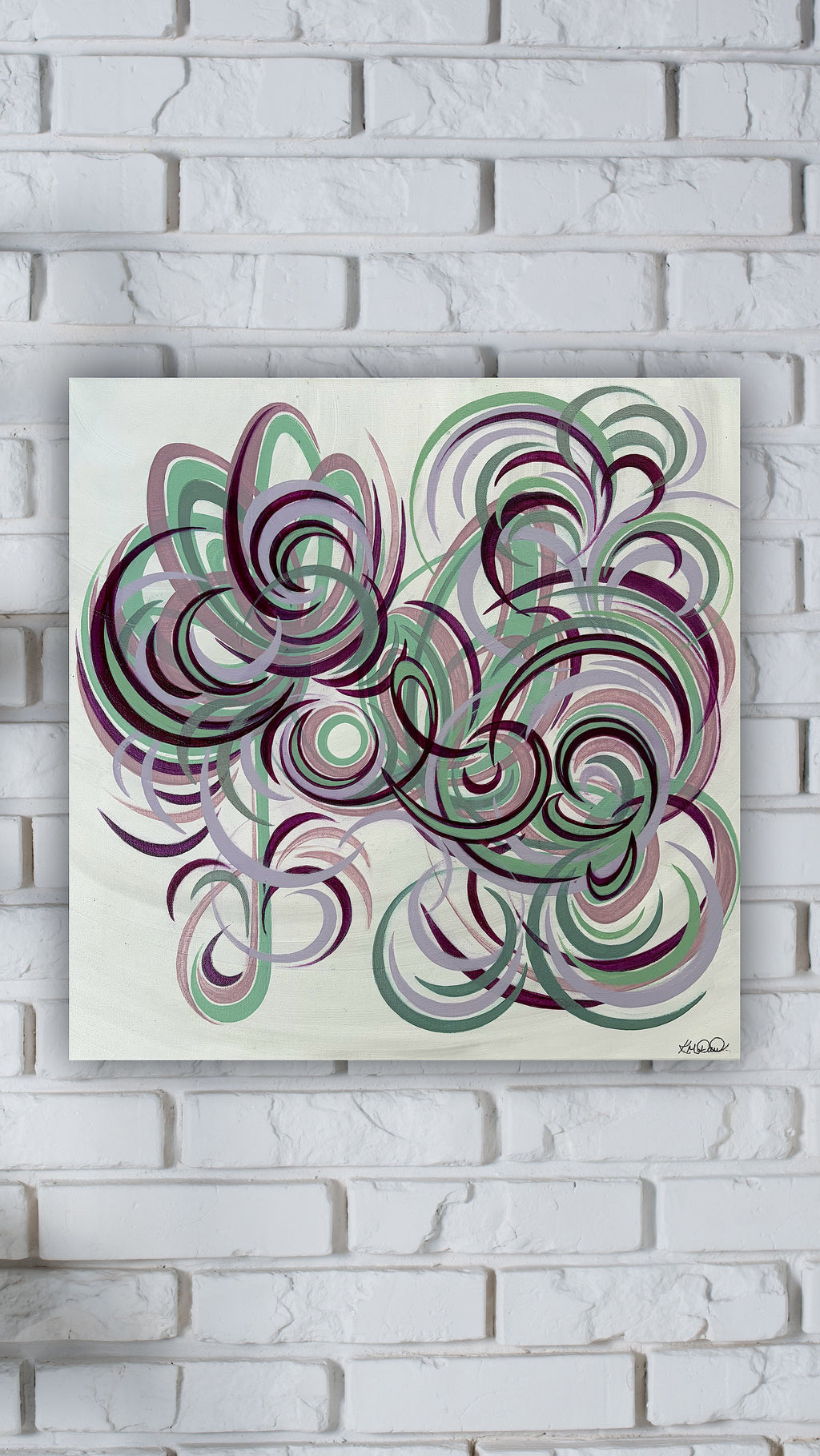 Modern Flower Wall Art - Abstract Bloom 4