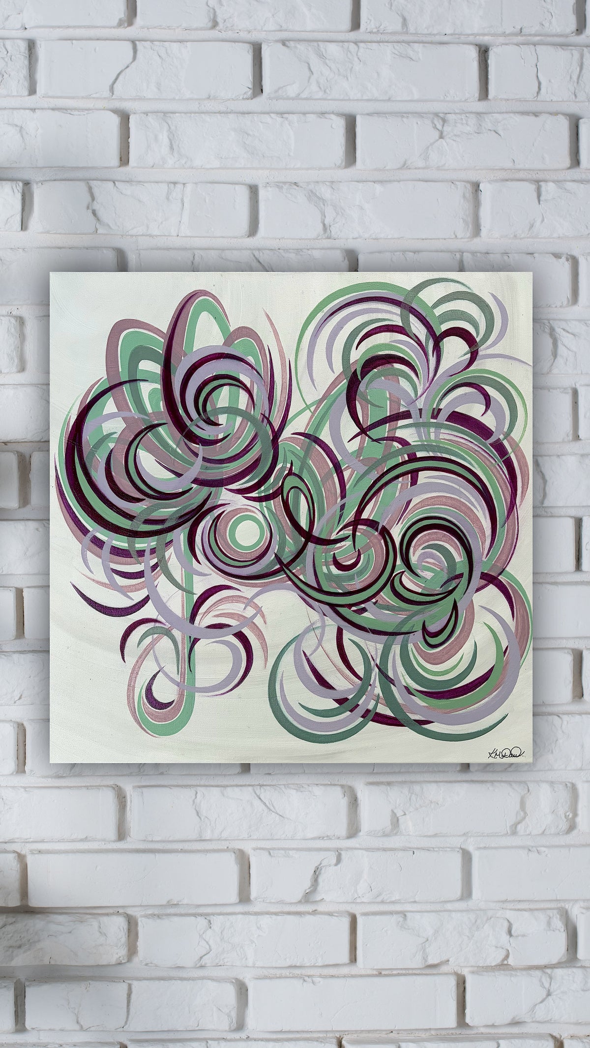 Modern Flower Wall Art - Abstract Bloom 4