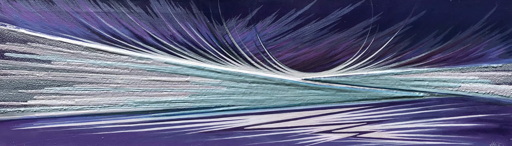 Textured landscape painting abstract