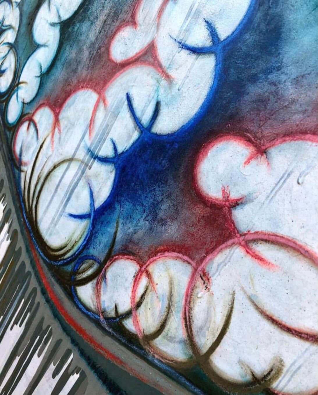 Non representational landscape art on canvas