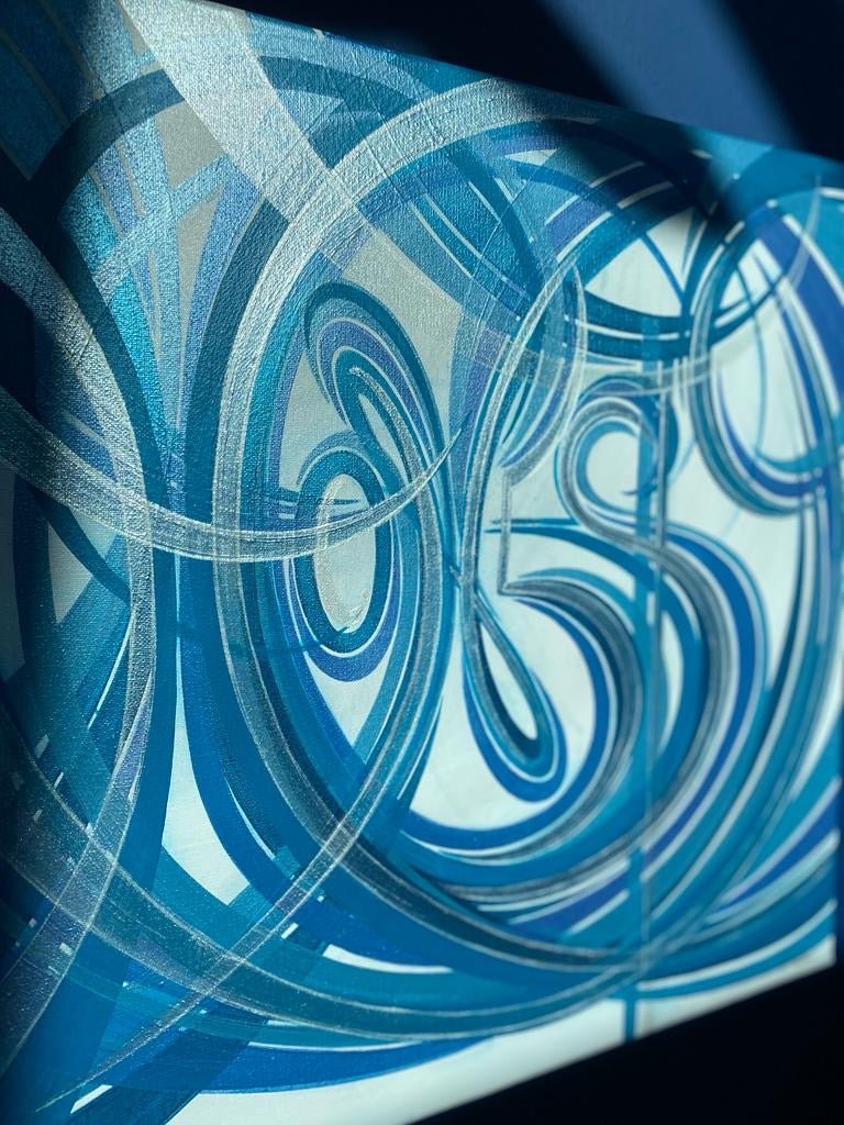 Trendy word artwork on canvas