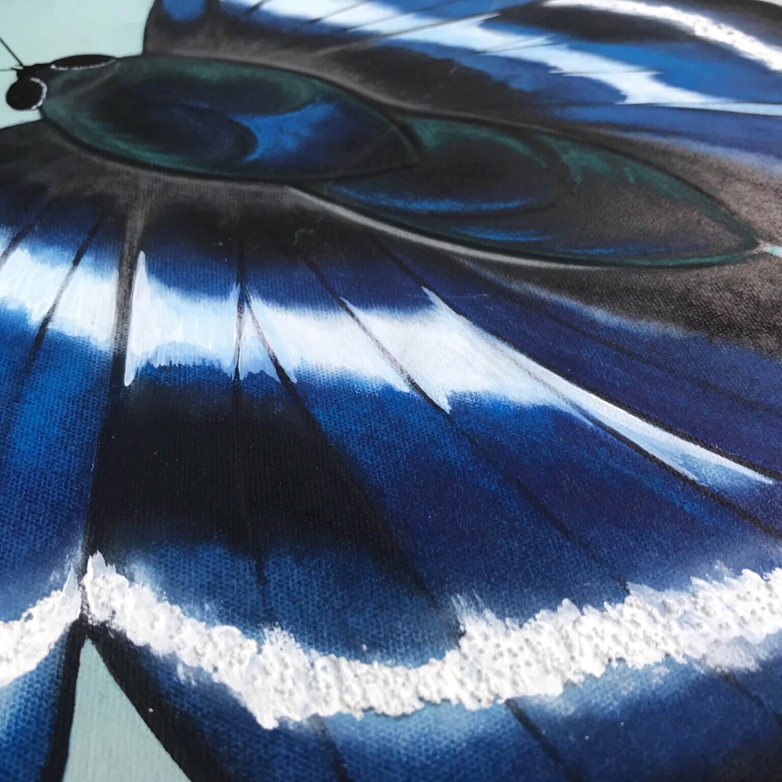 Mixed media butterfly wall art decor.