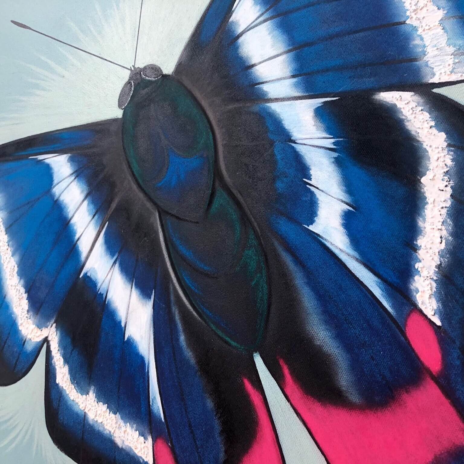 Colourful butterfly wall art decor