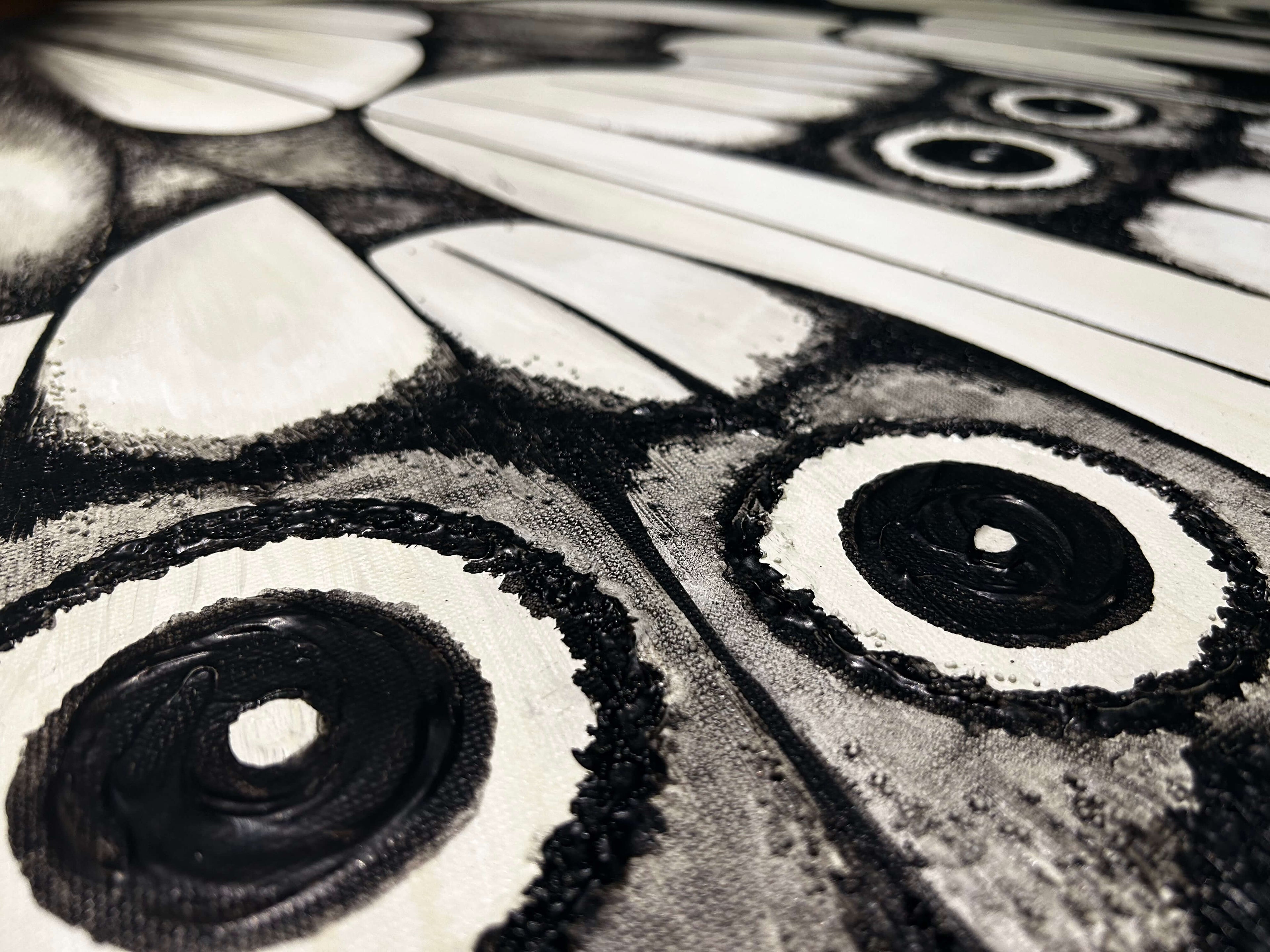 Textured butterfly wall art