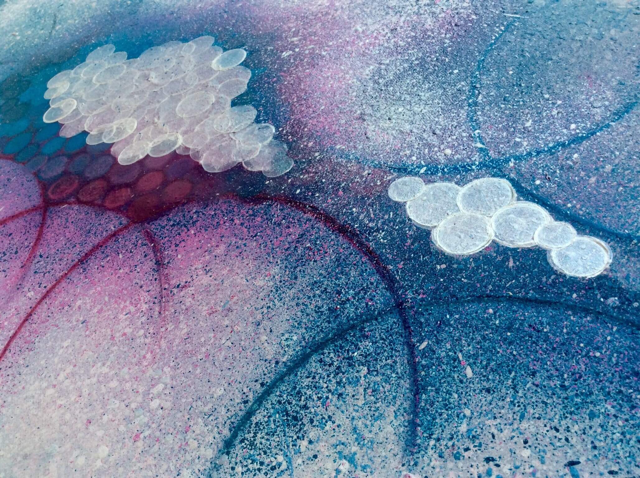 Abstract mixed media textured canvas
