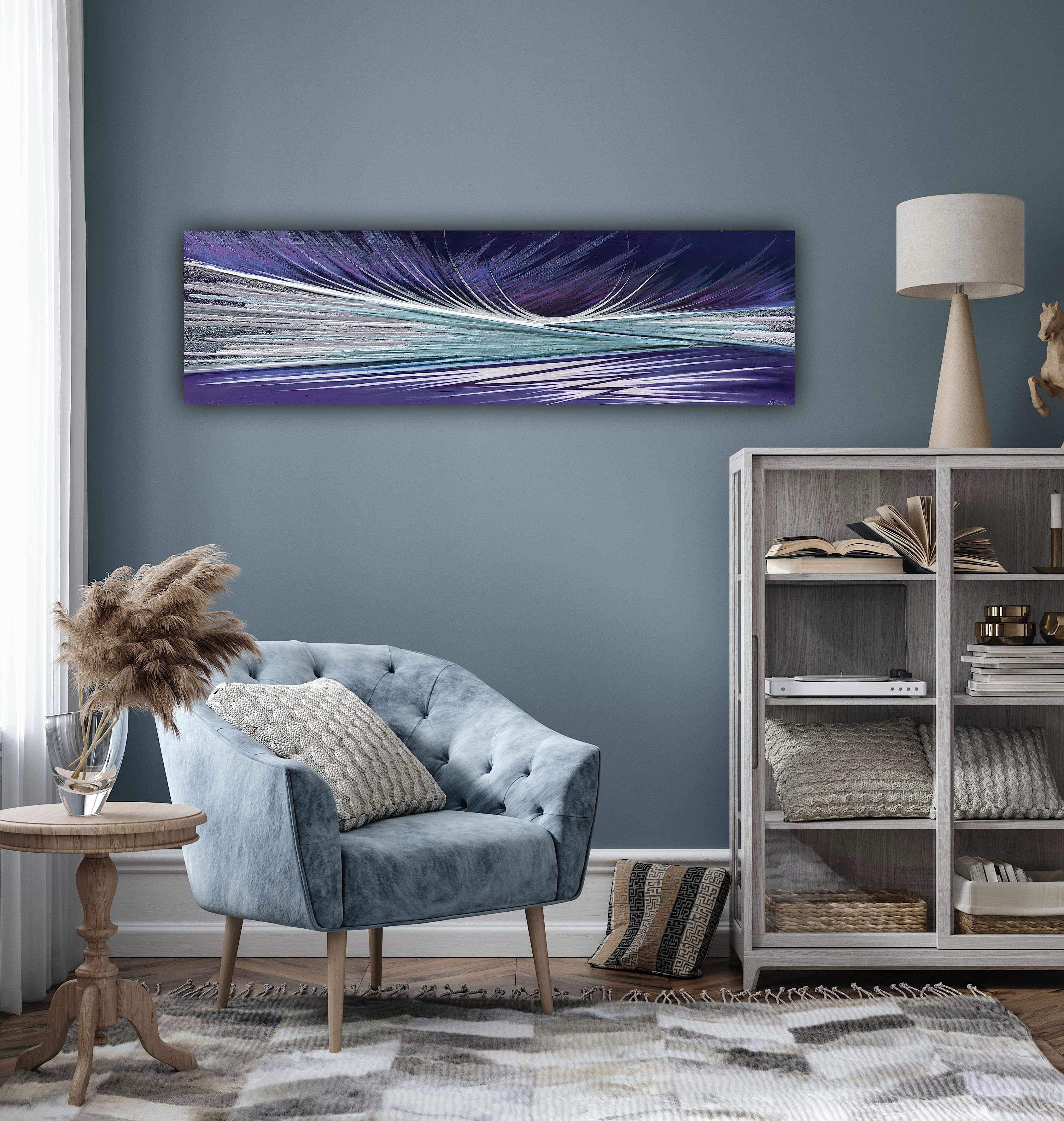 Colourful abstract art painting