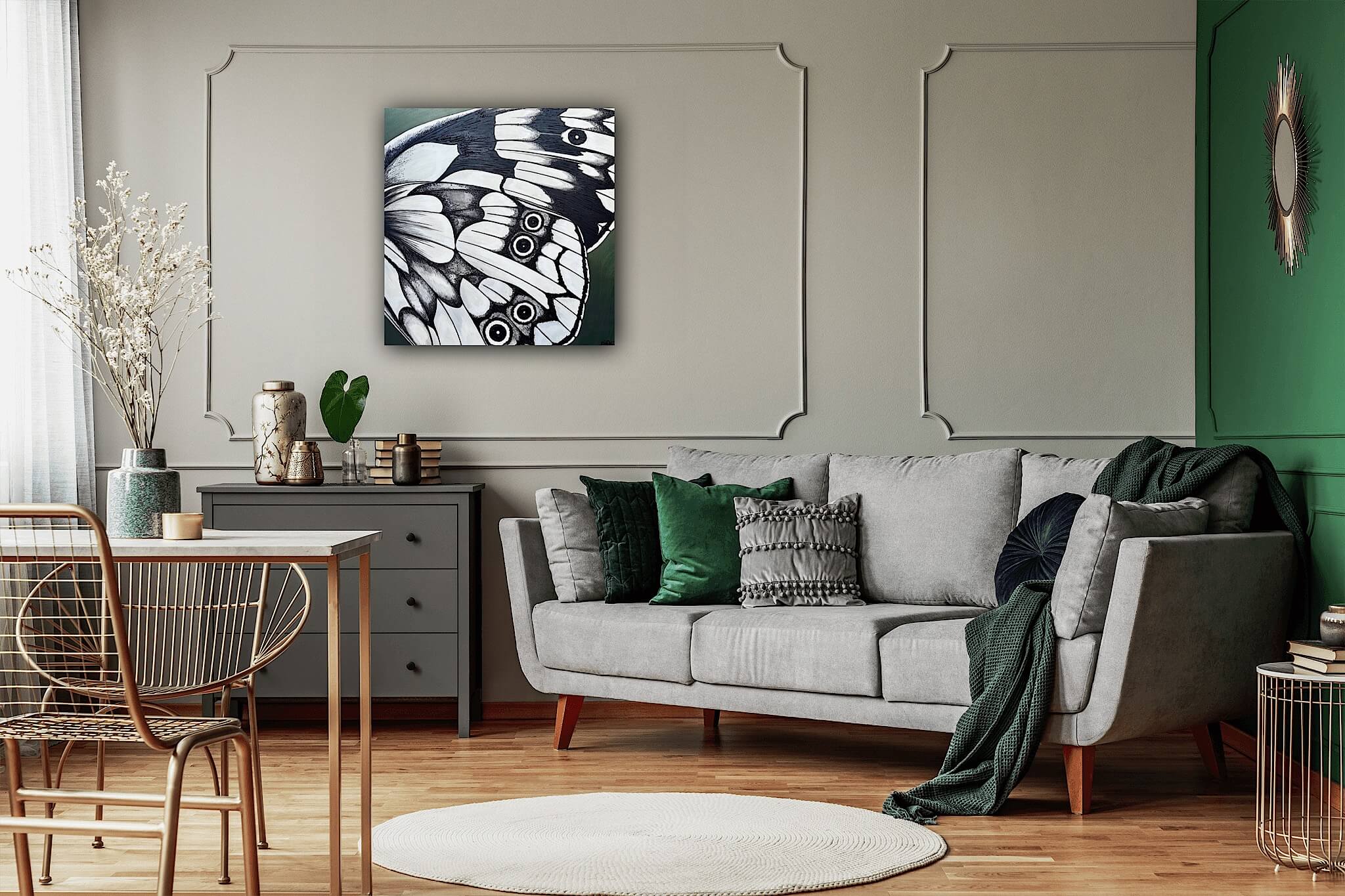 Large canvas butterfly wall art uk