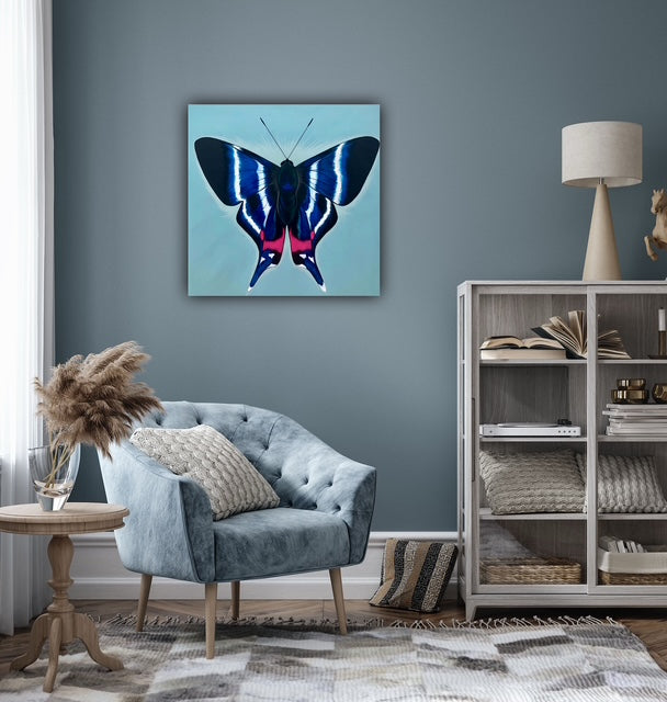 Large square Butterfly wall art decor.
