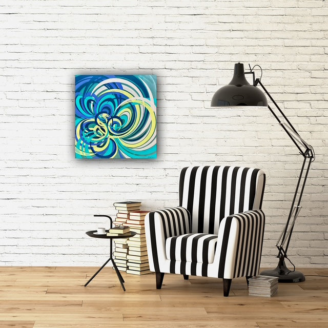 Original acrylic conceptual flower painting