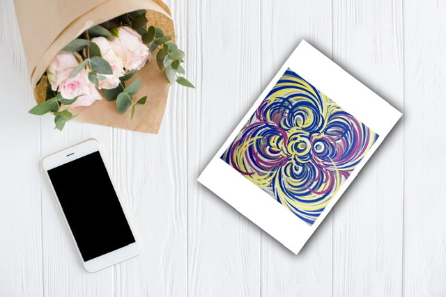 Multi coloured Colourful art prints signed by the artist