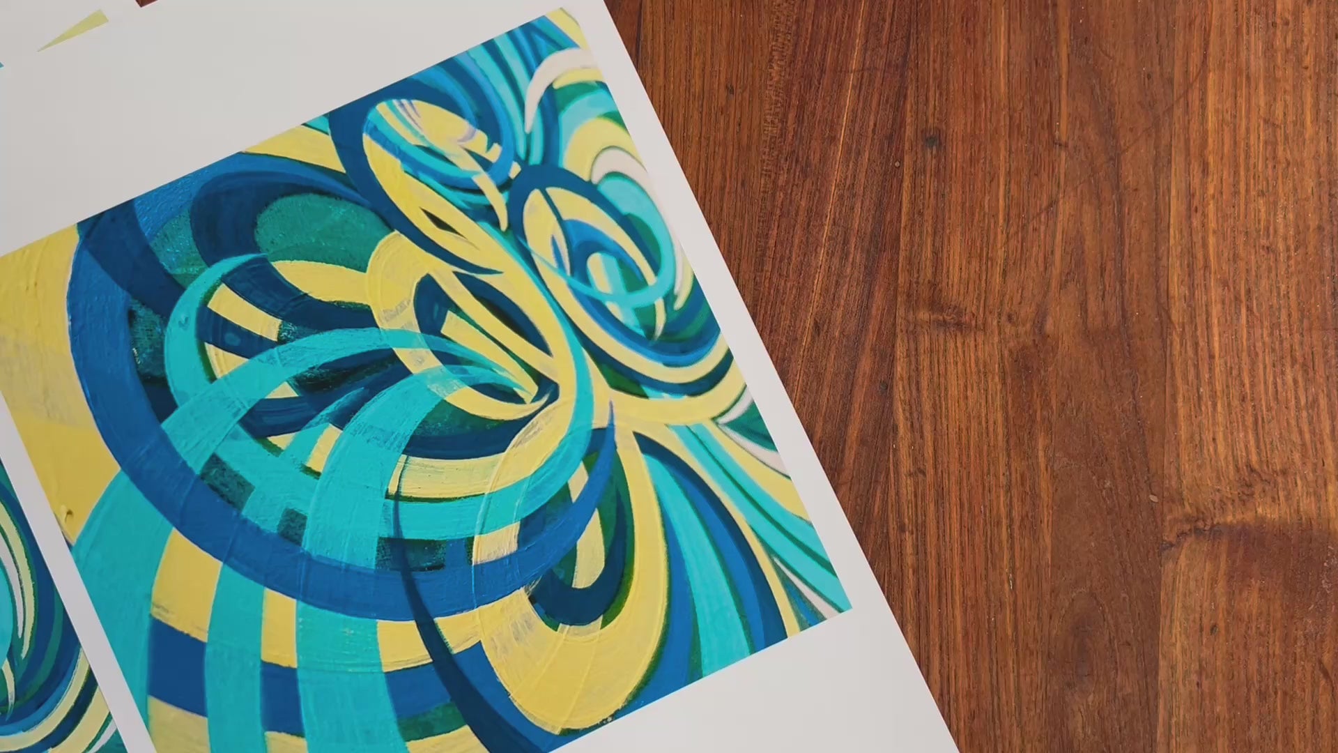 Trio of modern art prints. Modern wall art.