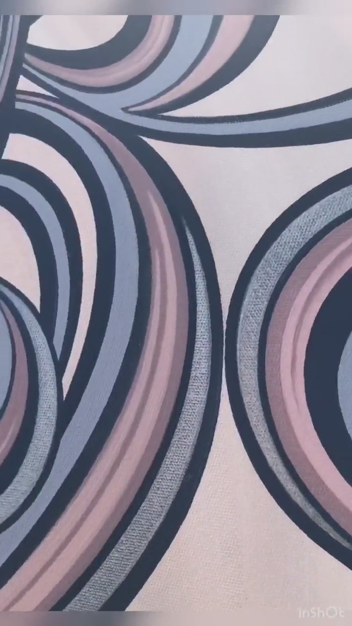 Rhythmic Bloom - Original abstract painting